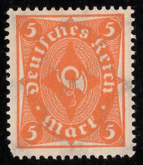 1922–1923 German Deutsches Reich Posthorns lot Michel 224-232 Scott 185-193 Mint