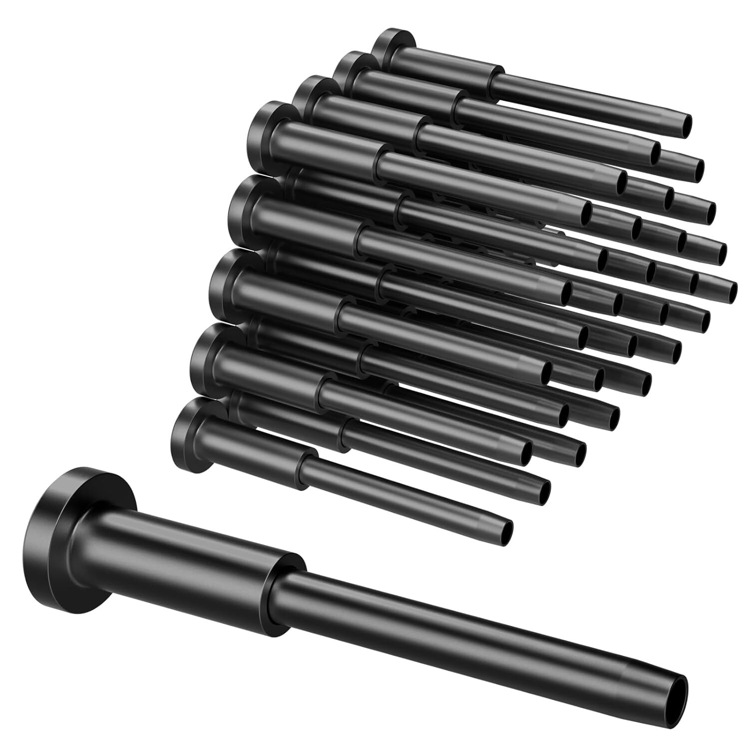 Black T316 Stainless Steel Swage Invisible Receiver End Fitting 3/16" Cable rail