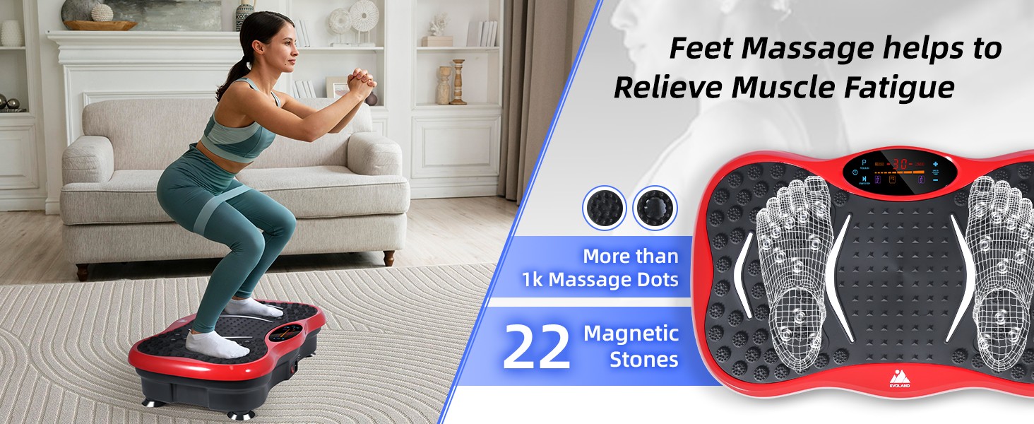 Vibration Plate – Full Body Workout & Weight Loss Machine for Home，330lbs