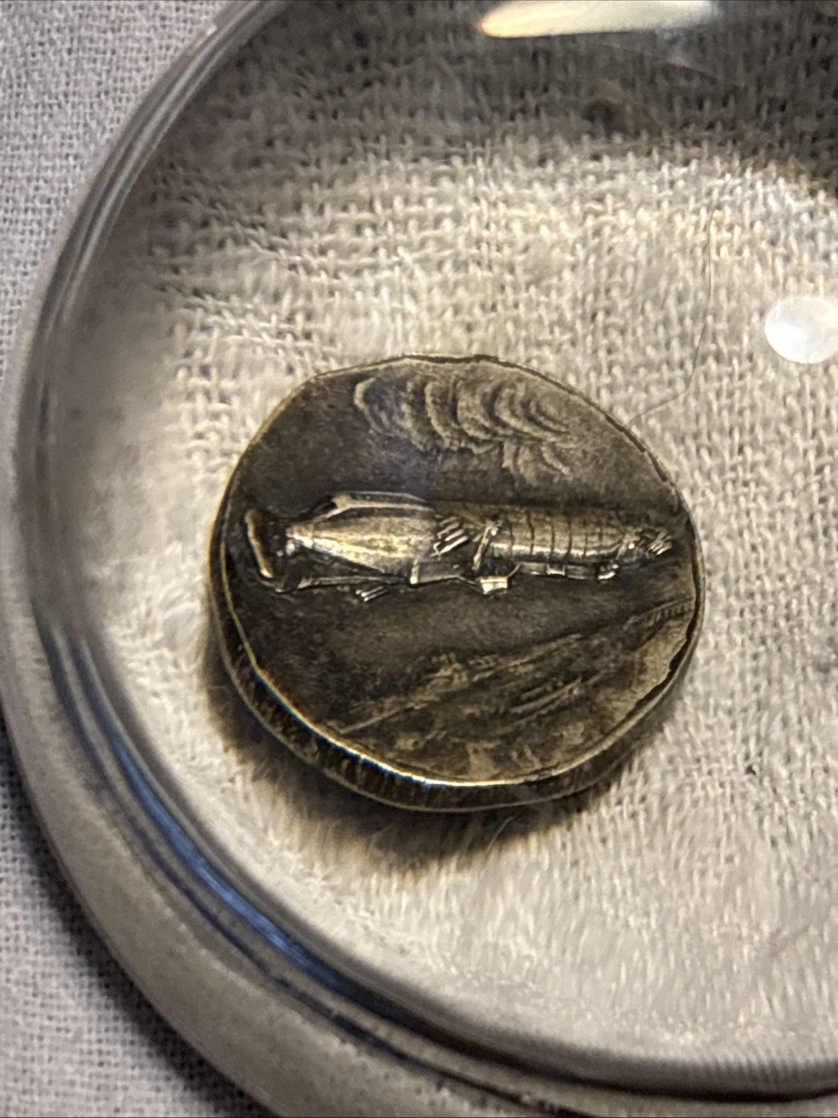 RARE Graf Zeppelin LZ-127 Commemorative Token ~18mm Dime Size Vintage