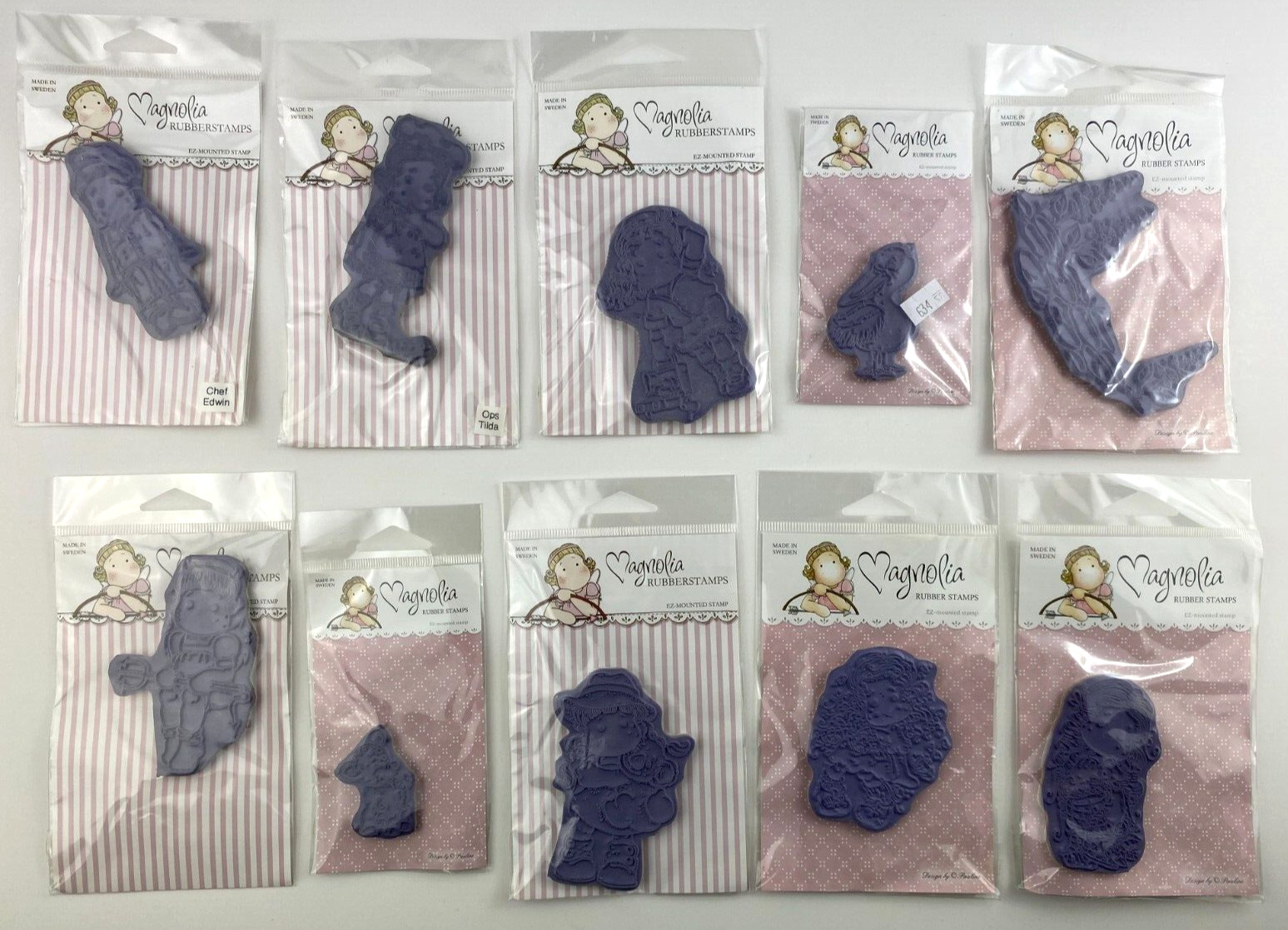 Magnolia (LOT OF 10) Rubber Stamps Assorted  #18