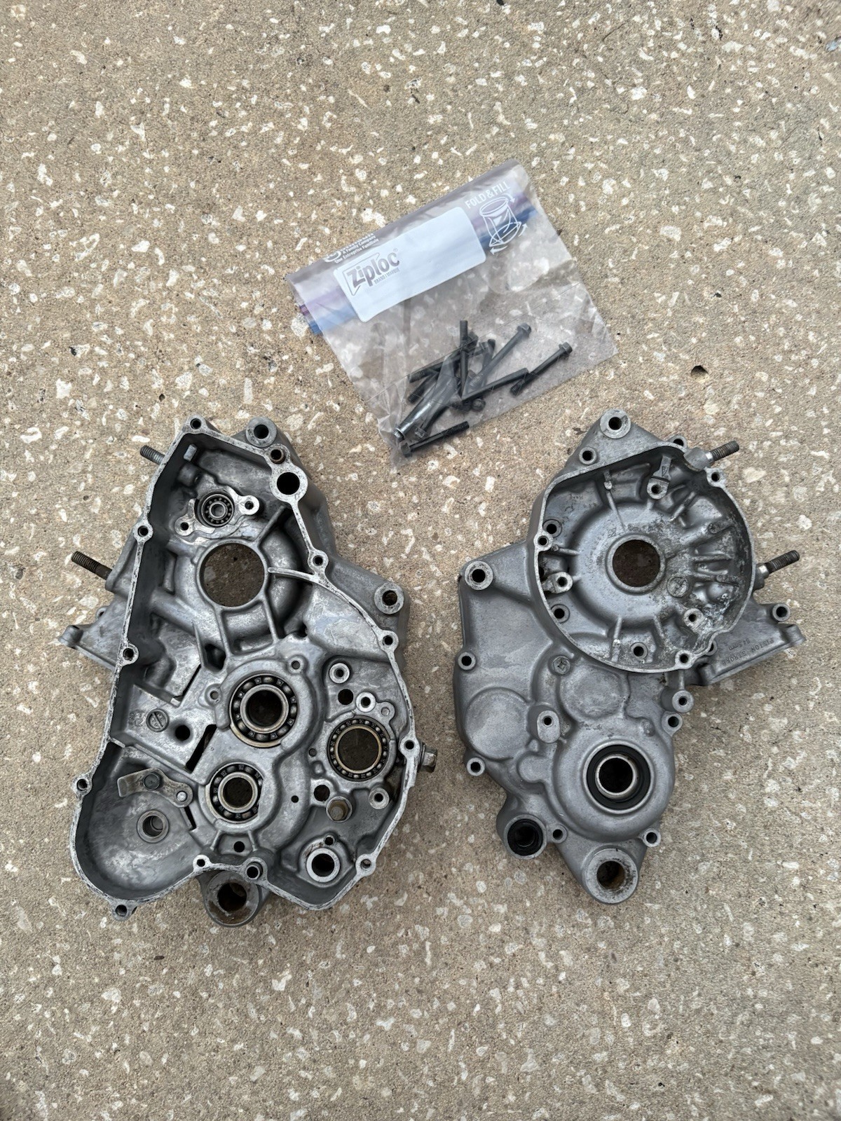 Suzuki RM125 1995 95 Rm 125 Crankcase Cases Left Right