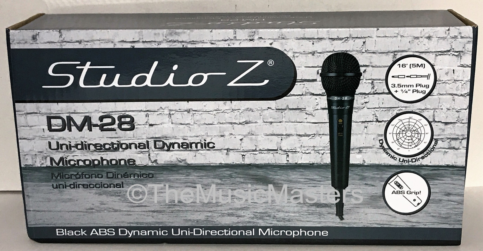 DJ Karaoke PA Computer Podcast Mic MICROPHONE w/Table Stand & 1/4" Plug Adapter