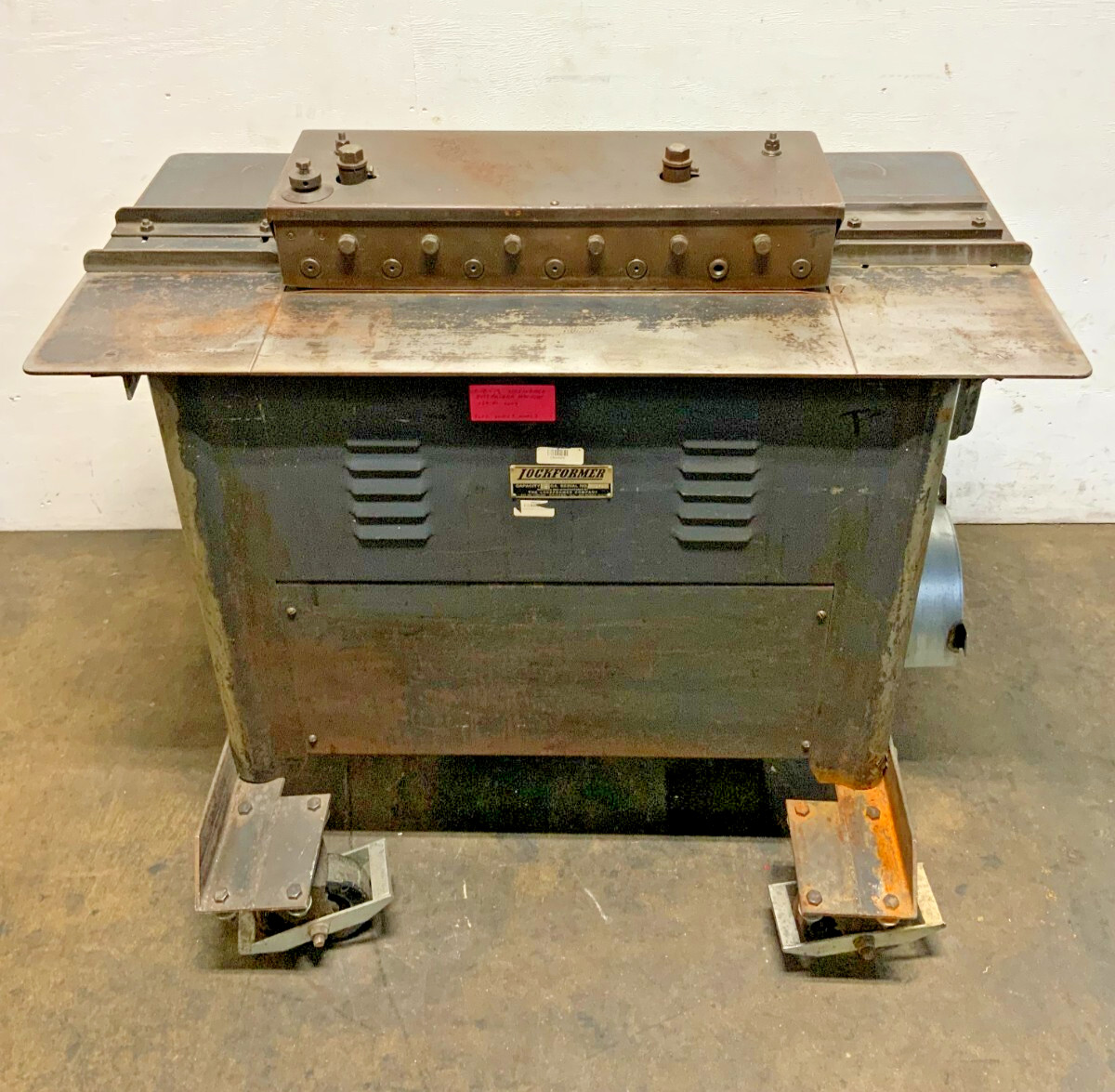 Pittsburgh Lockformer 18 GA Gauge Roll Cleat Former Power Flanger Machine D11B