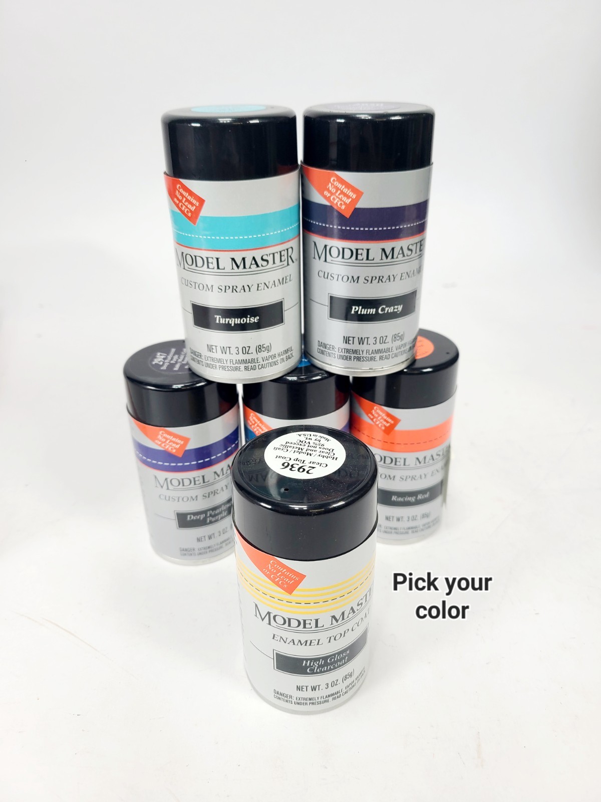 Model Masters Enamel Spray Paint Testors Vintage Colors - PICK YOUR COLOR