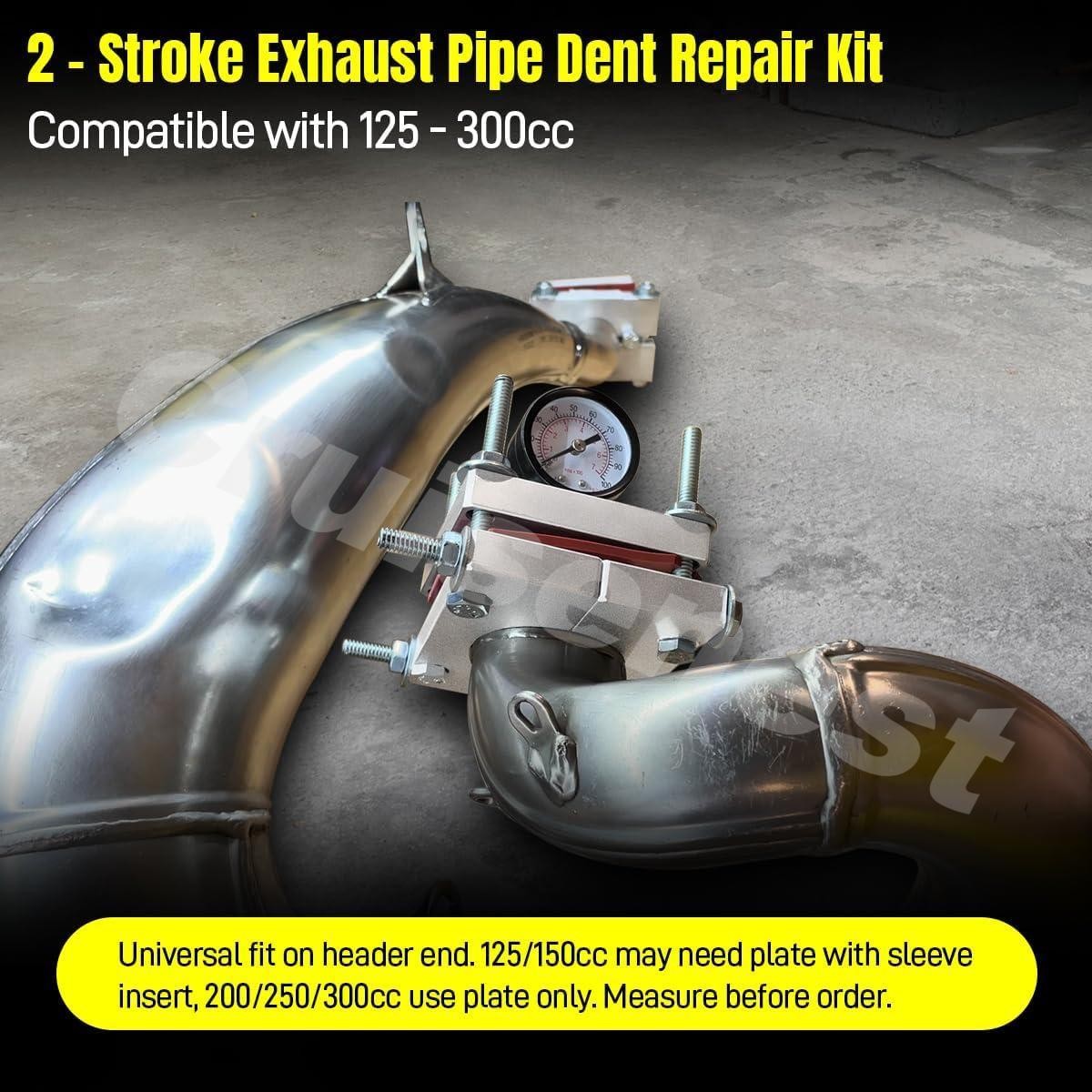 2 Stroke Pipe Dent Repair Kit For Yamaha YZ250 125-300cc w/100psi Pressure Gauge