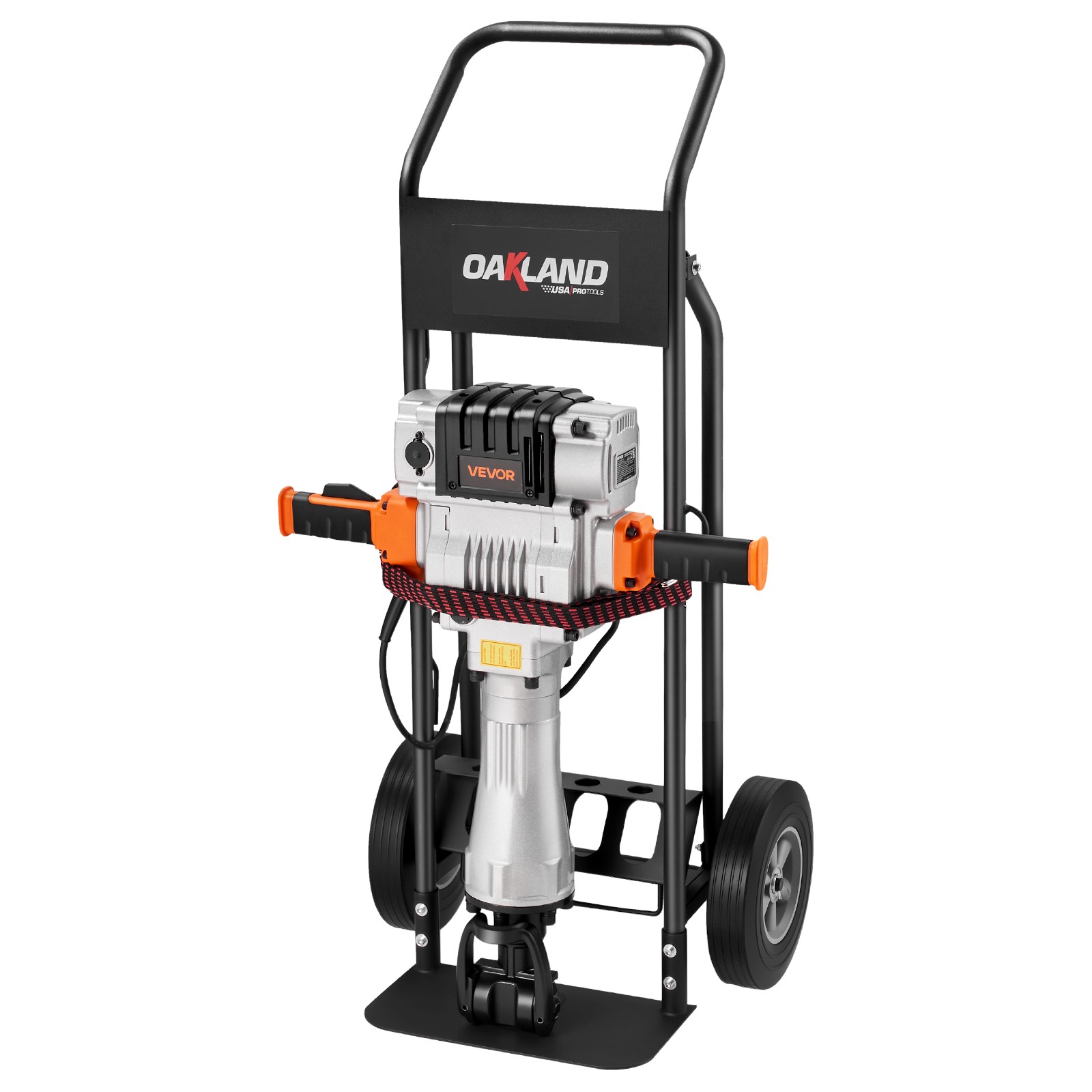 VEVOR Demolition Jack Hammer Electric Concrete Breaker 2100 W 1650 BPM Trolley