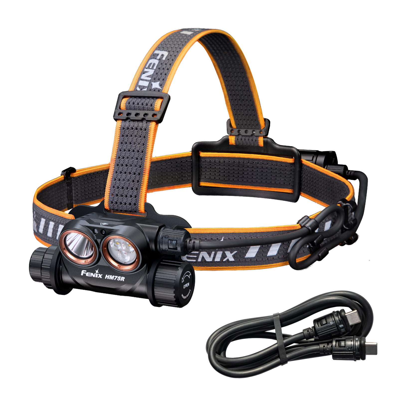 Fenix HM75R 1600 Lumen USB-C Rechargeable Headlamp with Extra Long Runtime