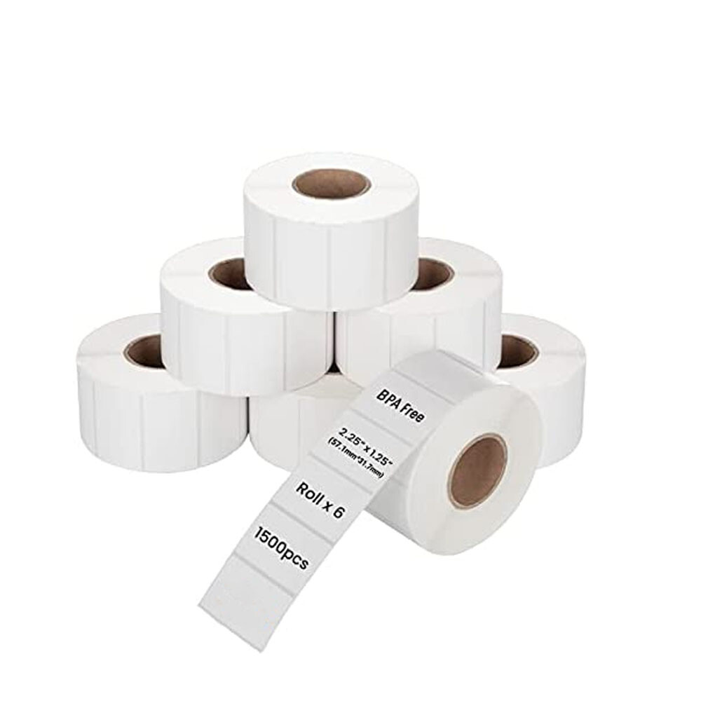 1000/Roll 2.25 x1.25 Direct Thermal Barcode Labels Zebra LP2824 TLP2824 LP2844