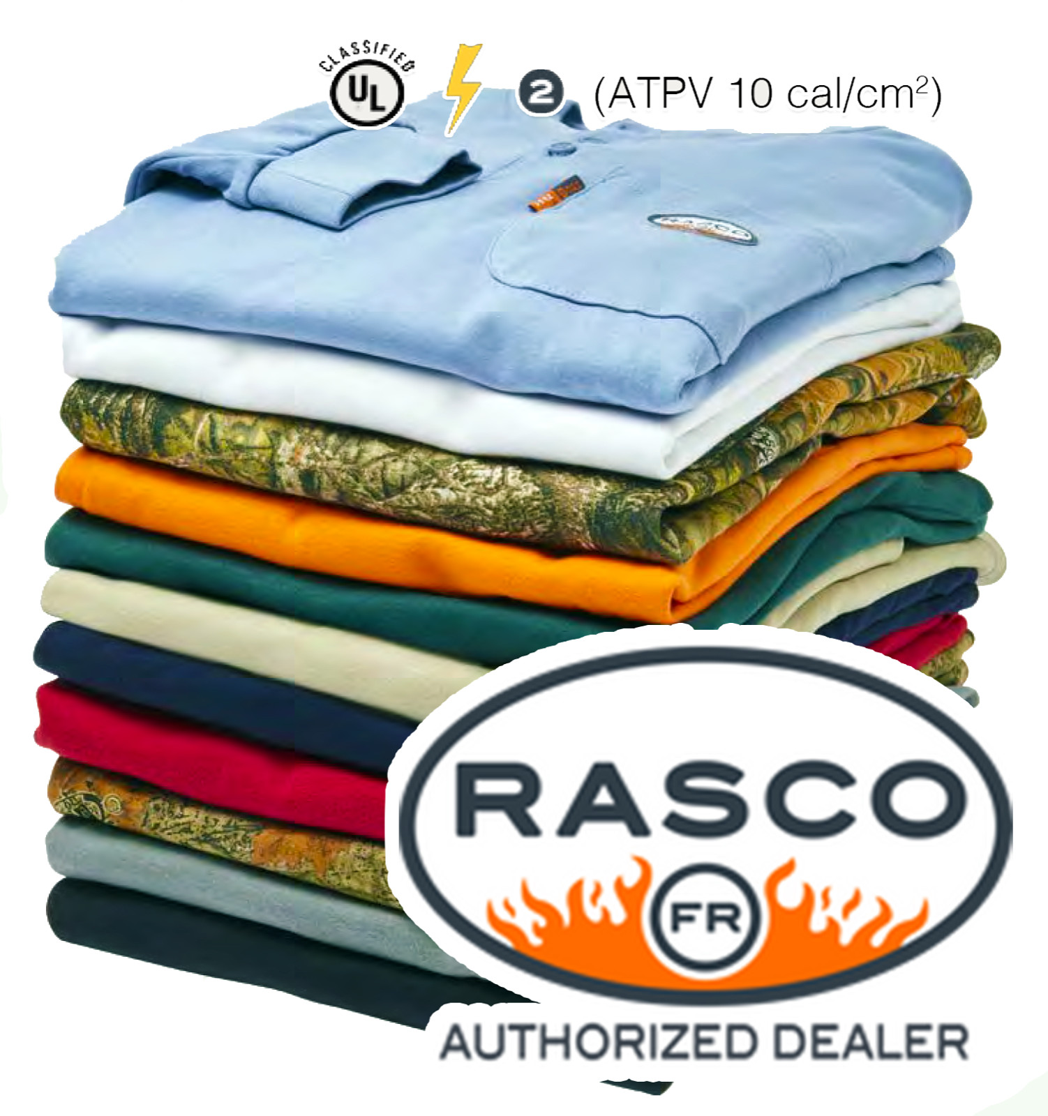 NEW-Rasco FR Flame Resistant Long Sleeve Henley T-Shirt-ALL COLORS Fast Shipping