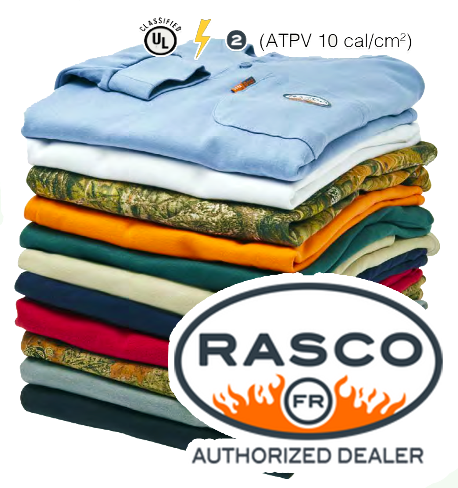 NEW-Rasco FR Flame Resistant Long Sleeve Henley T-Shirt-ALL COLORS Fast Shipping