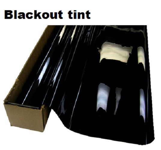 Uncut Window Tint 0% VLT Blackout Film Heat Reduce Block Shade Static Cling USA