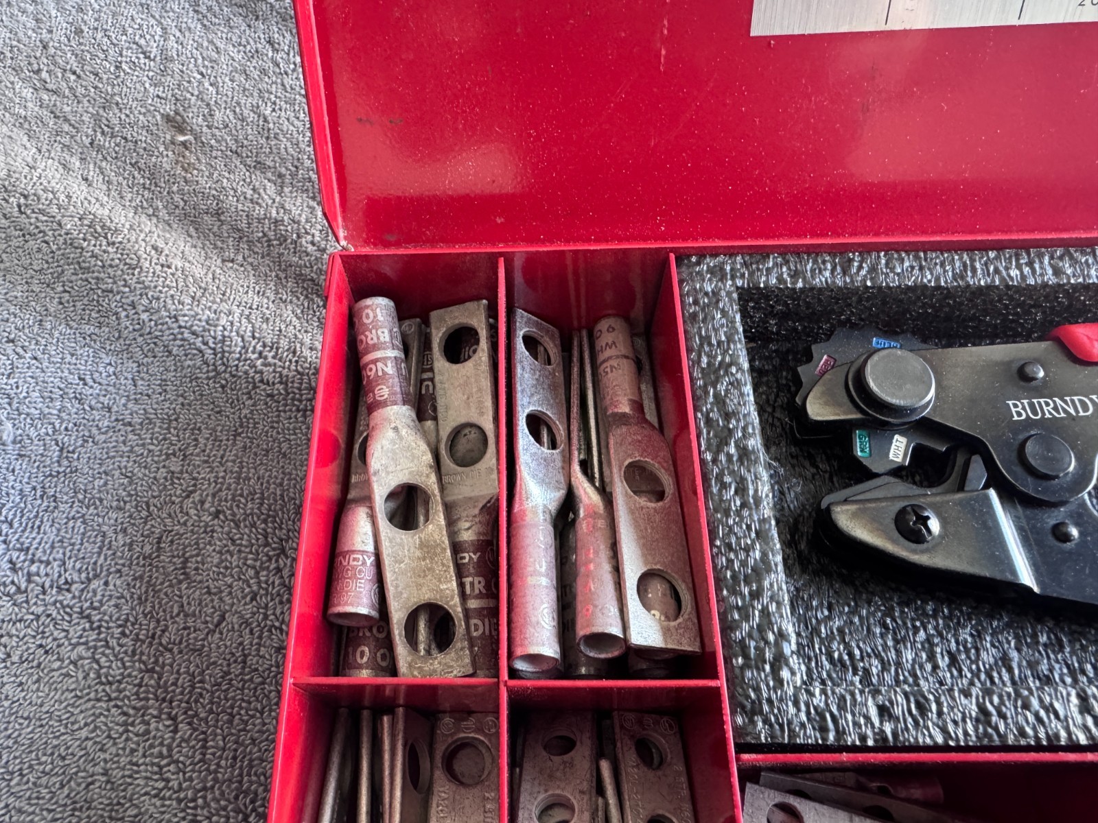 Burndy Compression System Ratcheting Crimper Y1MRTC Kit