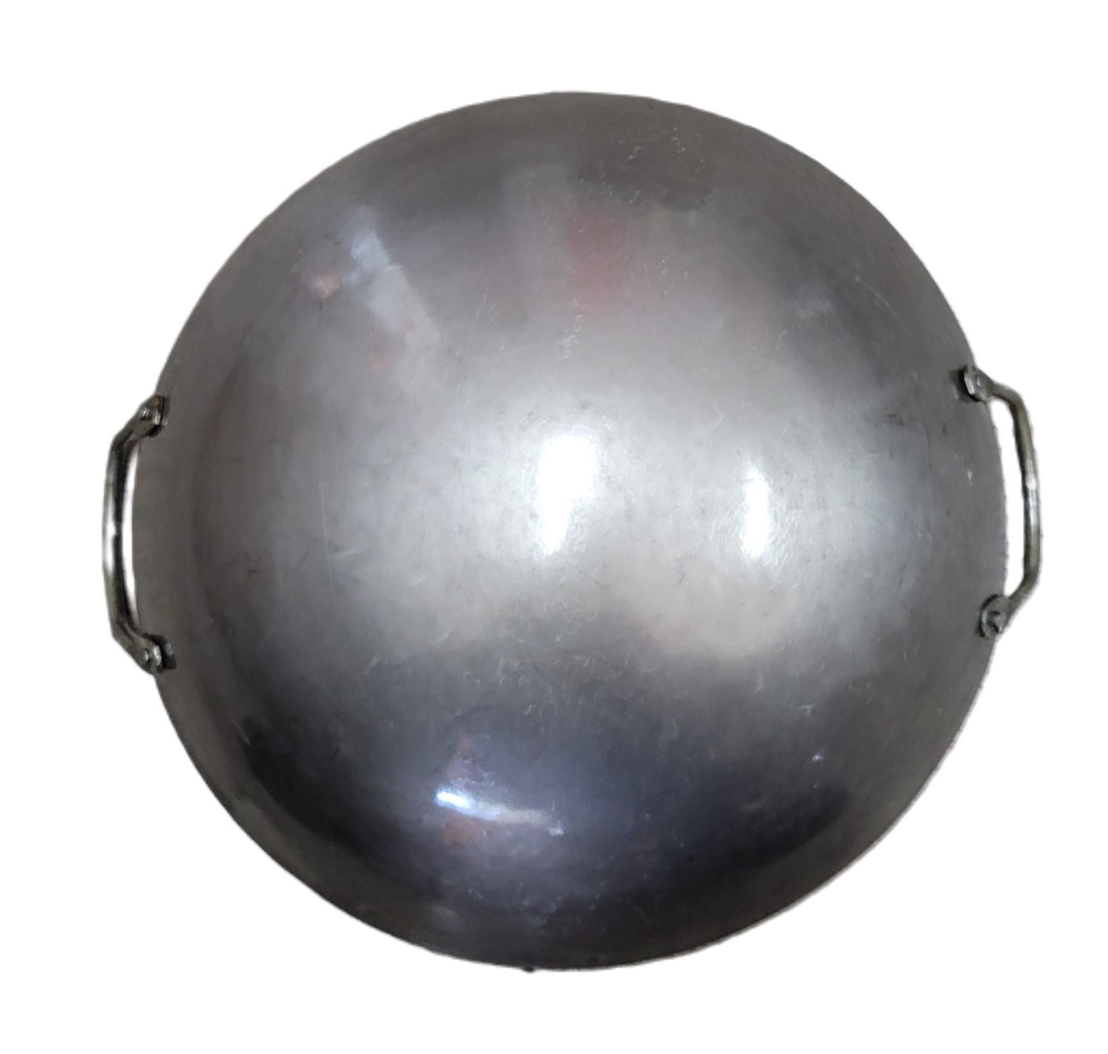 Carbon Steel Hand Hammered Round Bottom Wok with Wok Ring (12,14,16 in )