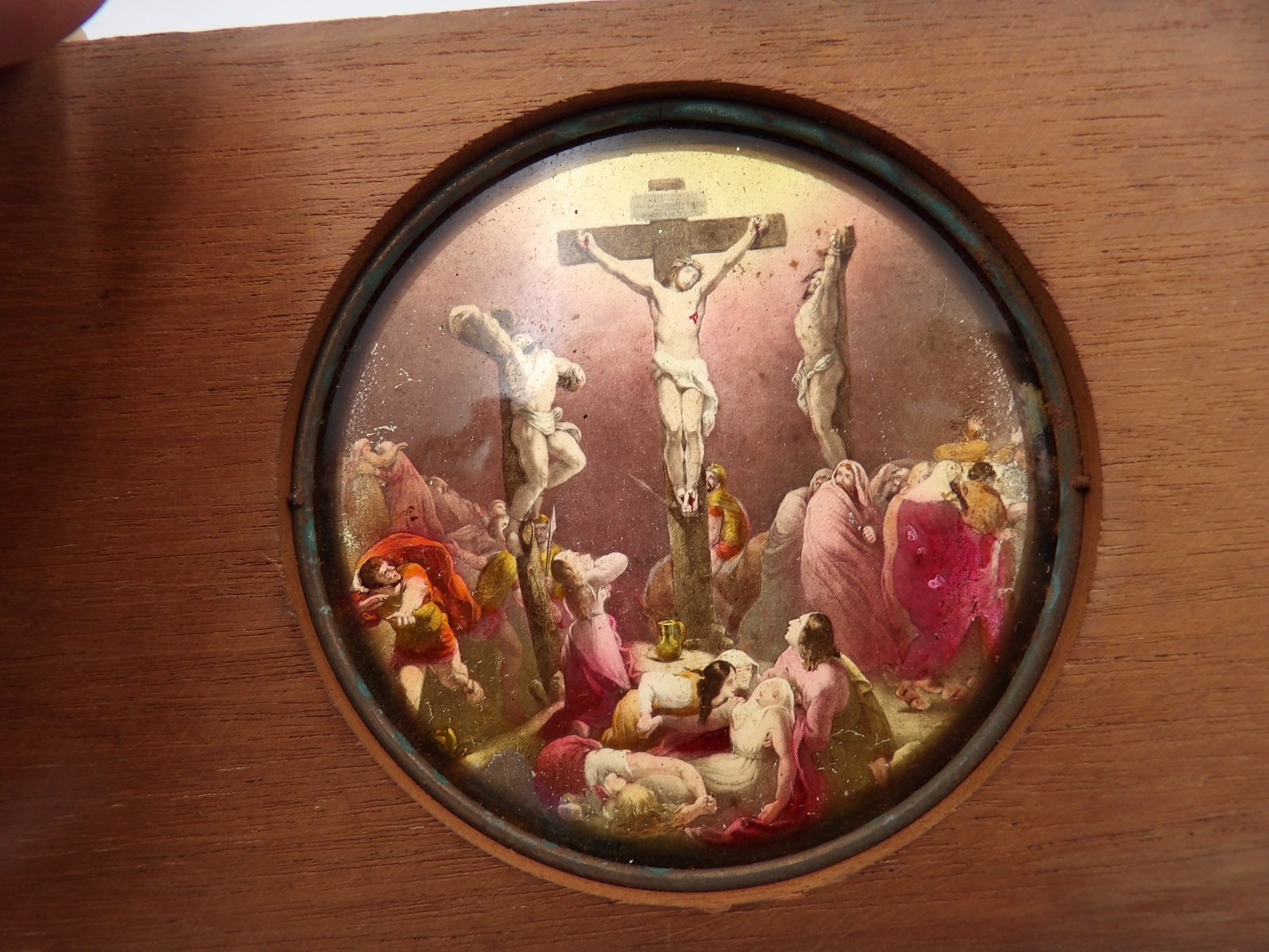 20 Magic Lantern 4x7 Wood Slides Christian Scenes