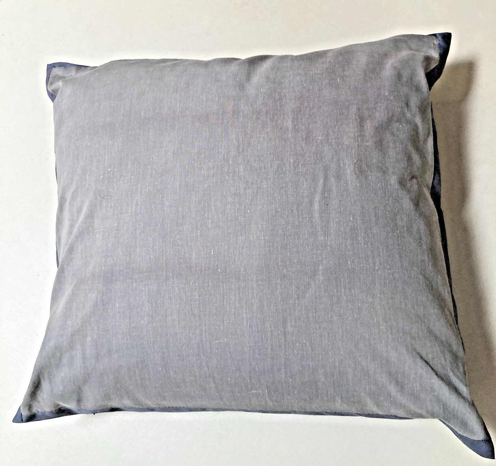 Hmong Story Pillow Throw Tapestry Embroidered Patchwork Textile Zip Close Blues