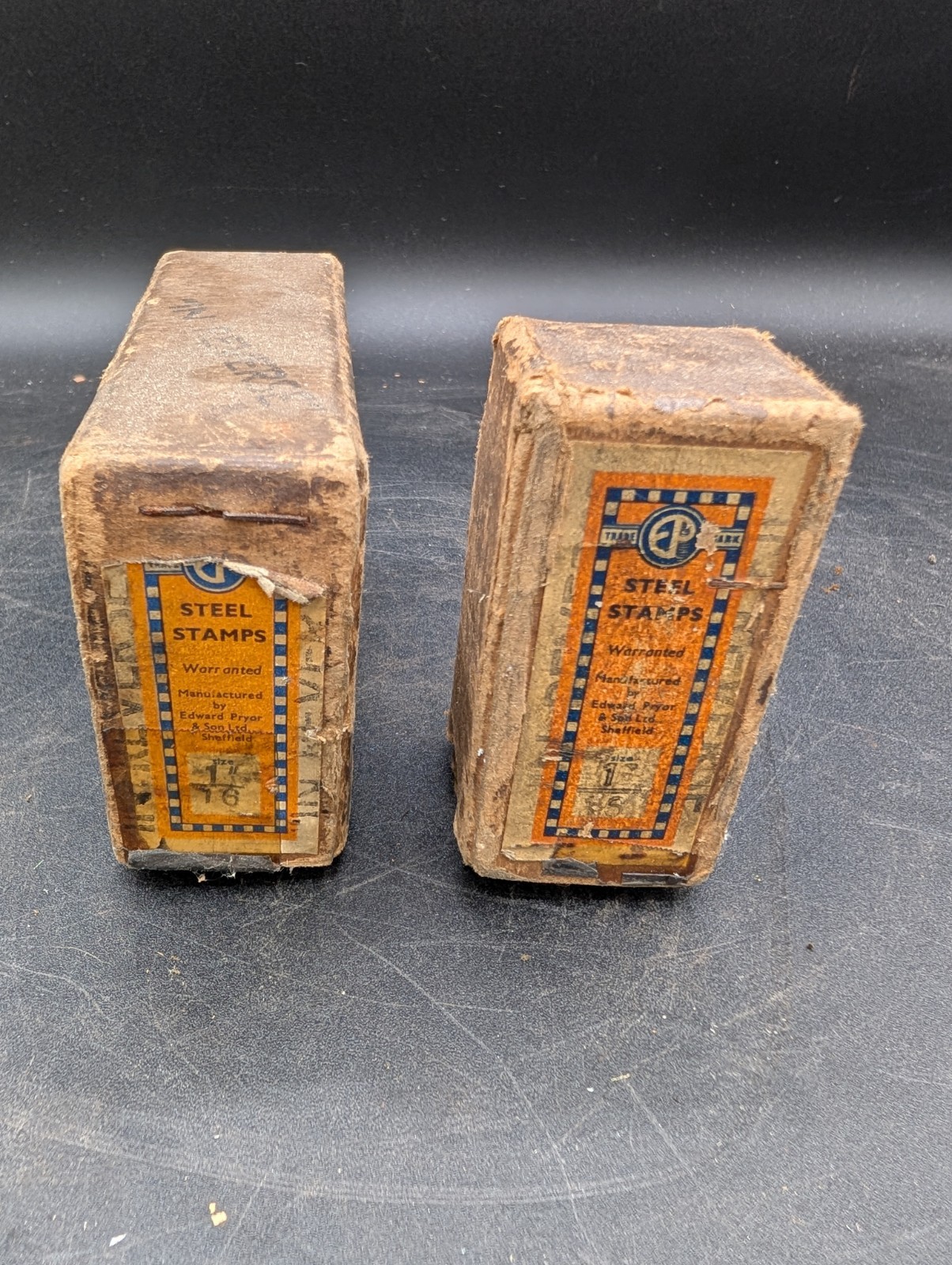 Vintage 1/16" Steel Letter/Number Stamp Punch Set Reversed - Read Description