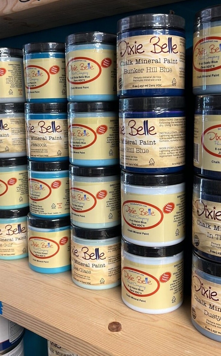 8-oz DiXie BeLLe Mineral Chalk Paint ~Refinish~Repurpose~Refurbish~Restore~ DIY~