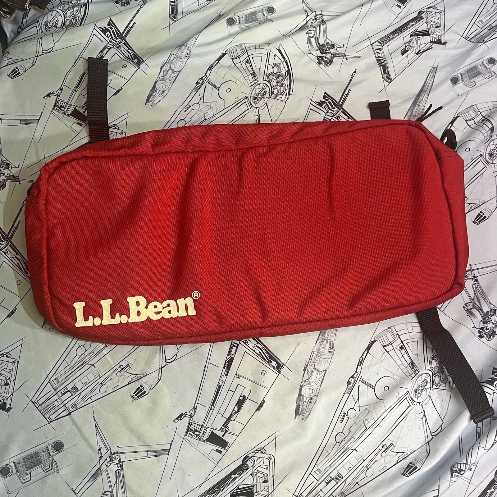 L.L.Bean Vintage Cycling Saddle Bag Made In USA Red