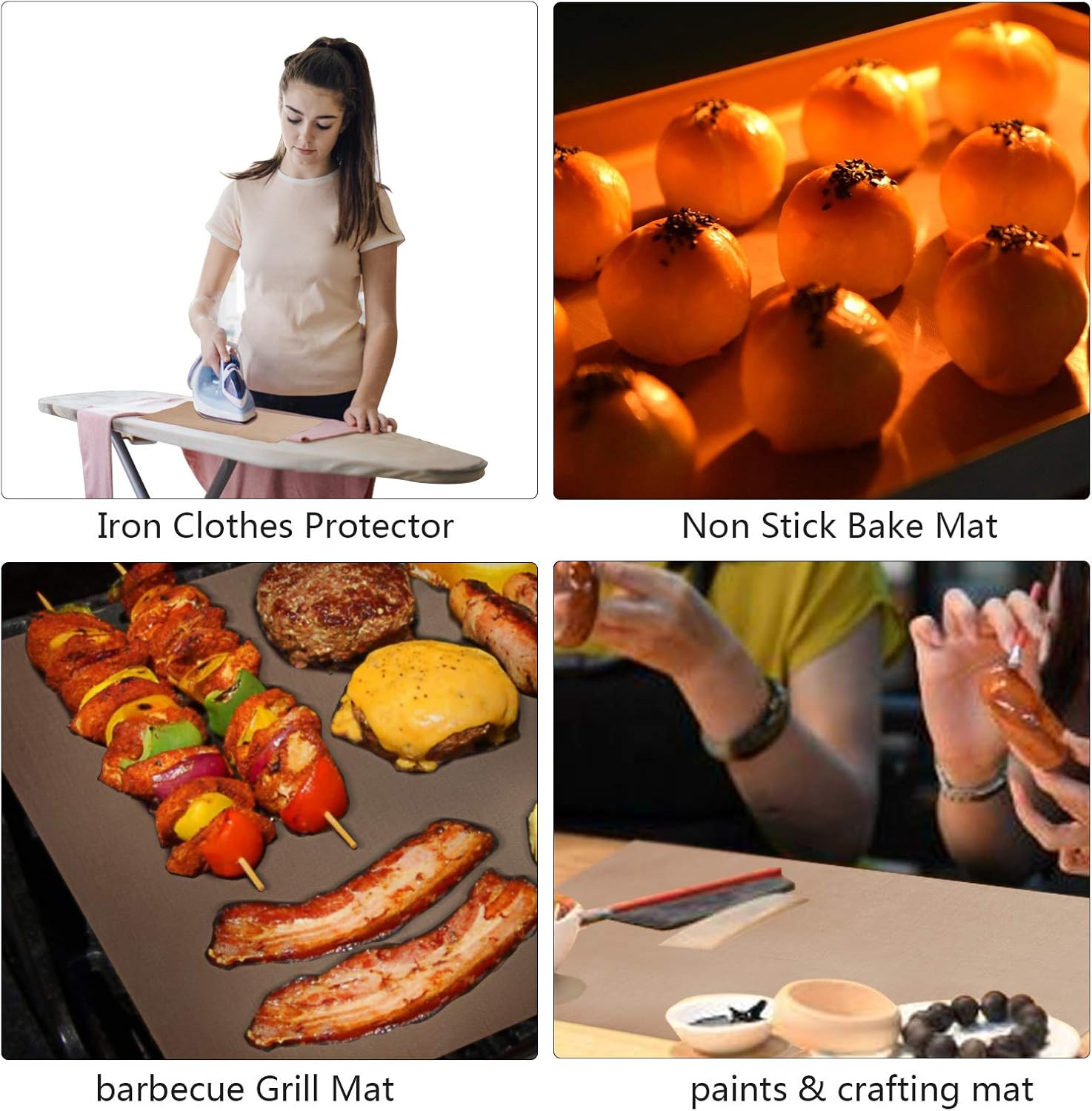 3 Pack Teflon Sheet for Heat Press, 12" X 16" Heat Transfer Paper for T Shirts H