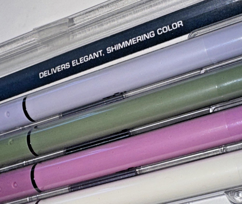 TUL GL Series Retractable Gel Pens Medium Point 0.8mm Assorted Metallic Inks NEW