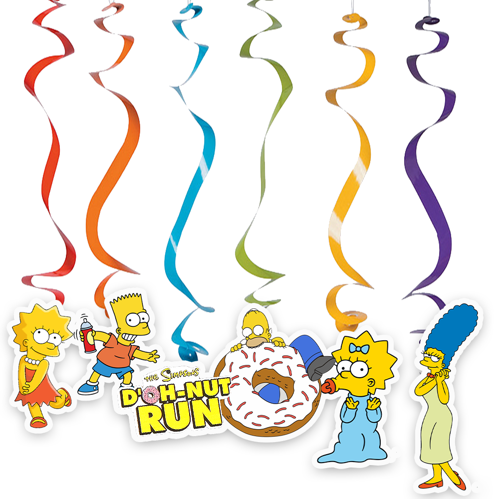 SIMPSONS cup plate banner birthday party supplies favor centerpiece decoration