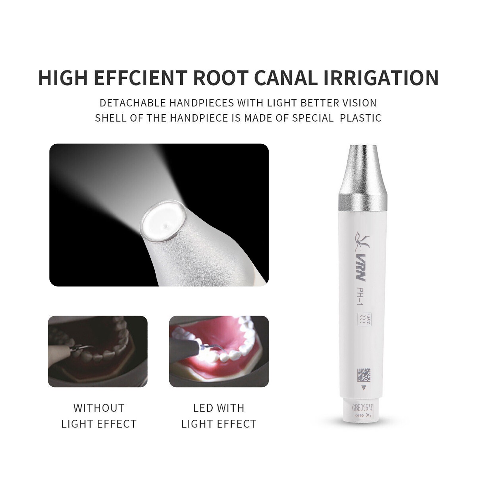 LED Dental Ultrasonic Piezo Scaler Handpiece Bottles Fit EMS Cavitron Woodpecker