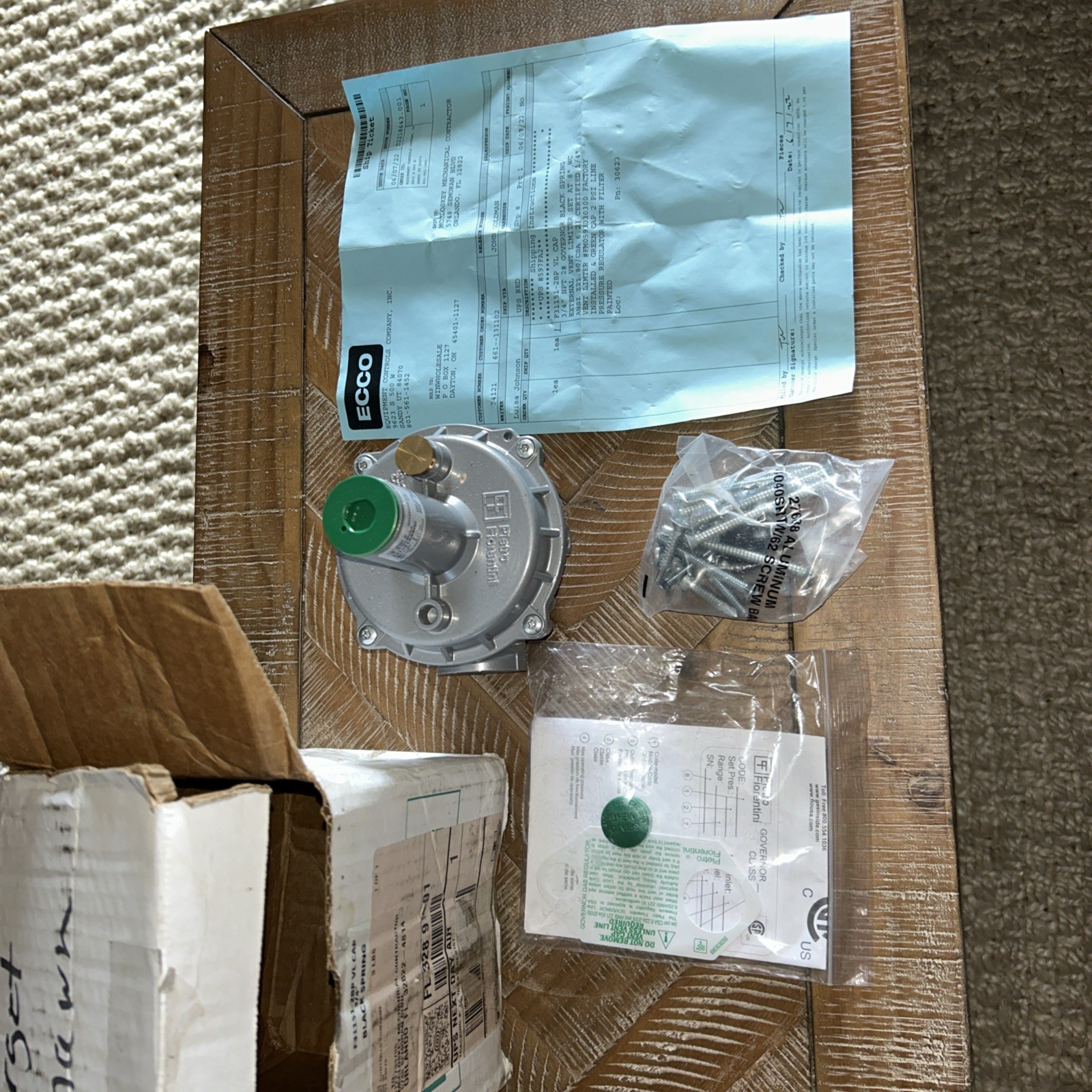 Pietro Fiorentini Type 31151 gas pressure governor