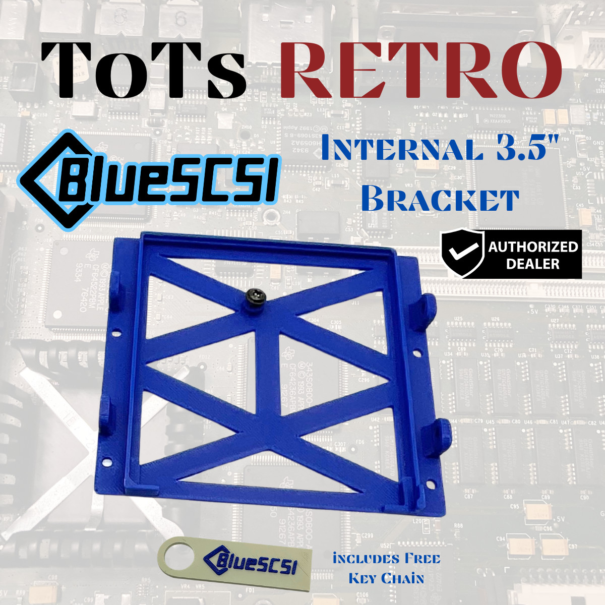 BlueSCSI Ultra Wide 68-pin 3.5" SCSI Drive,For Macintosh, PC