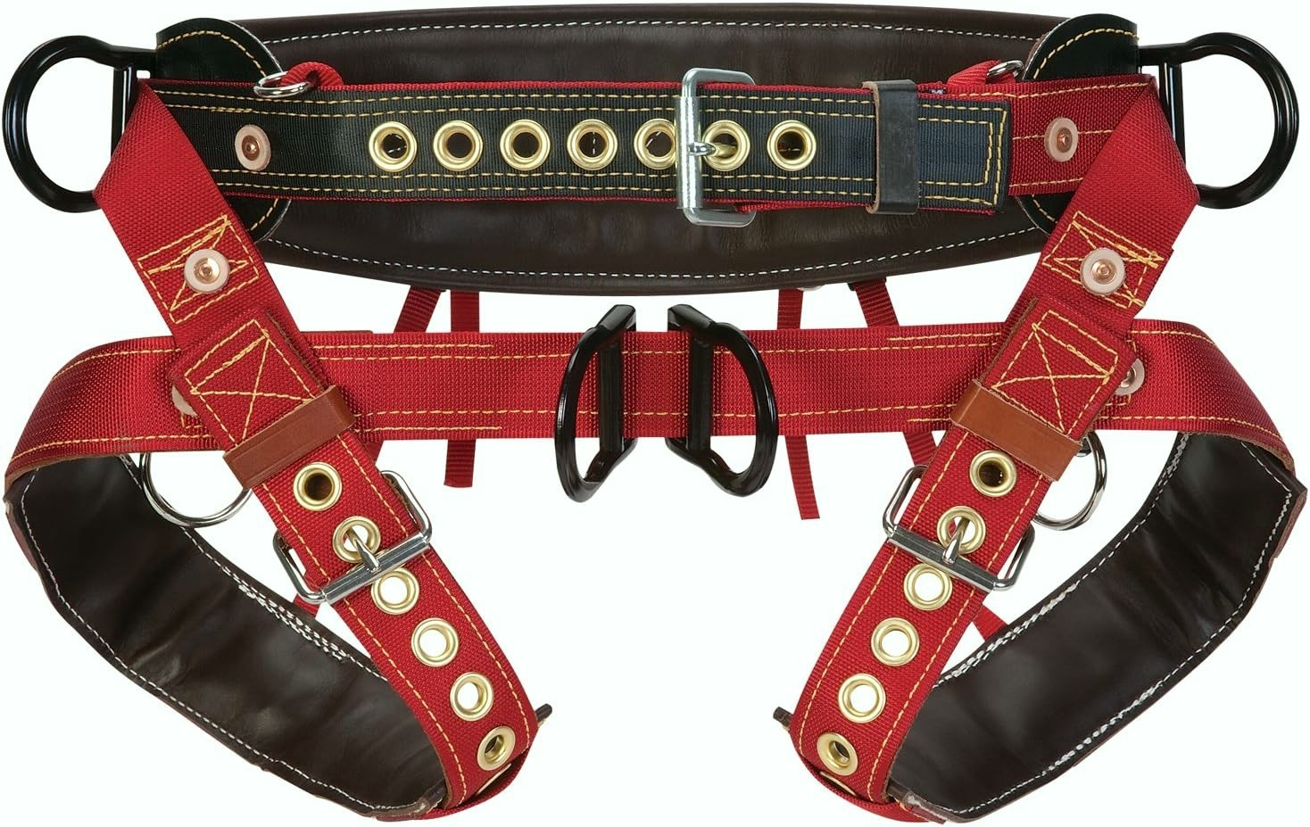 Weaver Leather WLC 560 2 Floating Dee Harness Padded Nylon Leg Straps Medium