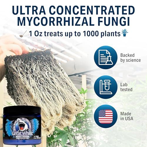 Plant Success Great White Mycorrhizal Fungi 9-Strain 387 Assorted Sizes