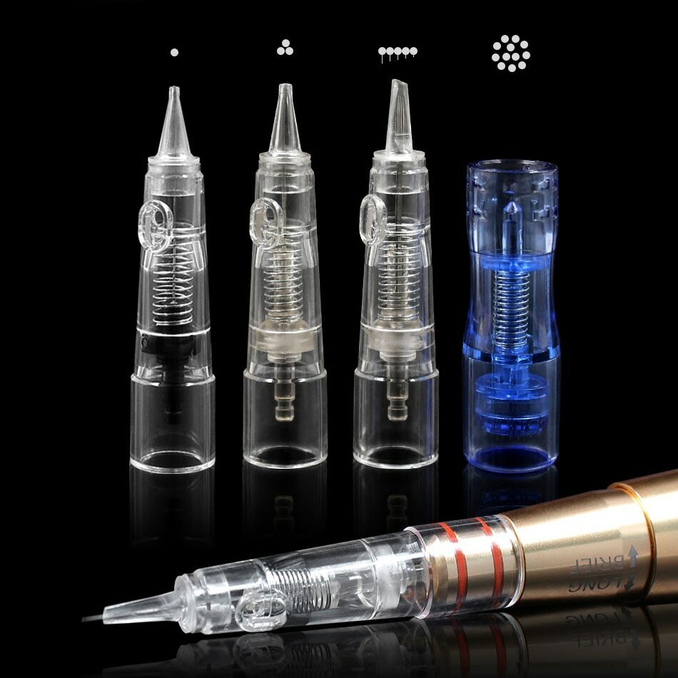 10Pcs 1R/RL Microblading Cartridge Needles For Biomaser Permanent Makeup Machine