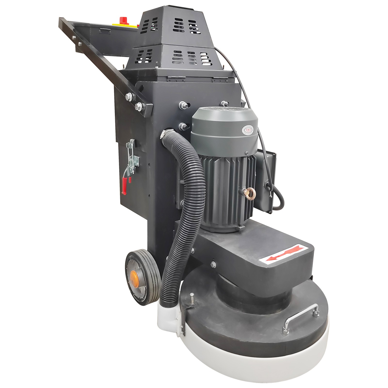 220V Concrete Floor Grinder Ground Polishing Machine w/5 Grinding Head Dust Free