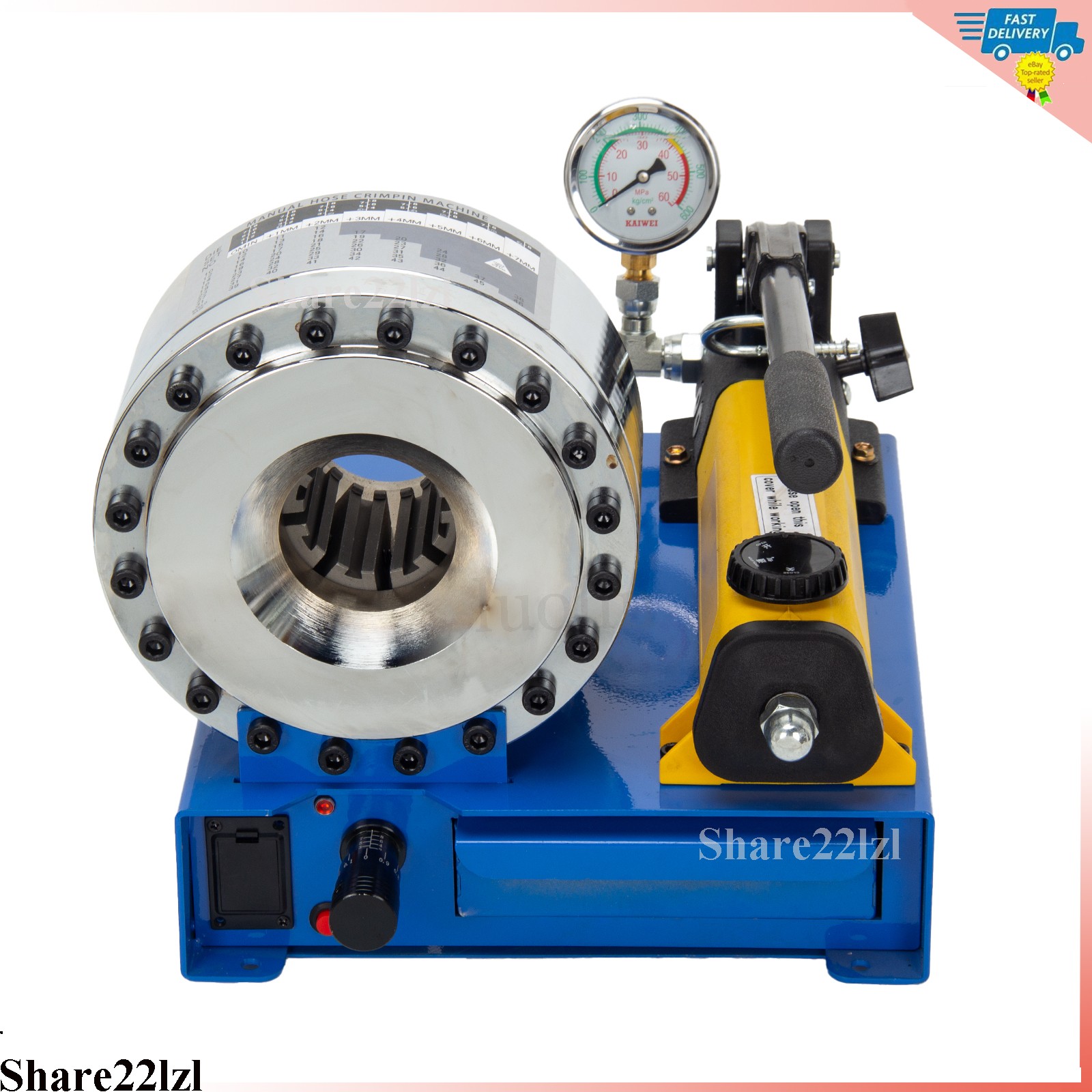 5600KN Hydraulic Hose Crimper Pipe Clamping Machine With 9 Sets Dies 10-30mm