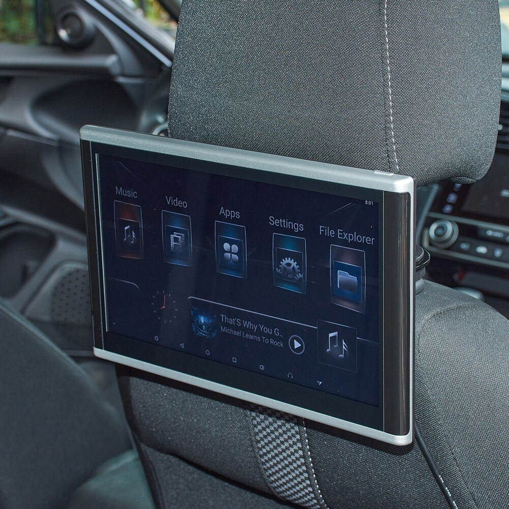 10‘’ Android 9.0 Headrest Monitor Video Player for Car TV Touch Screen WiFi//USB