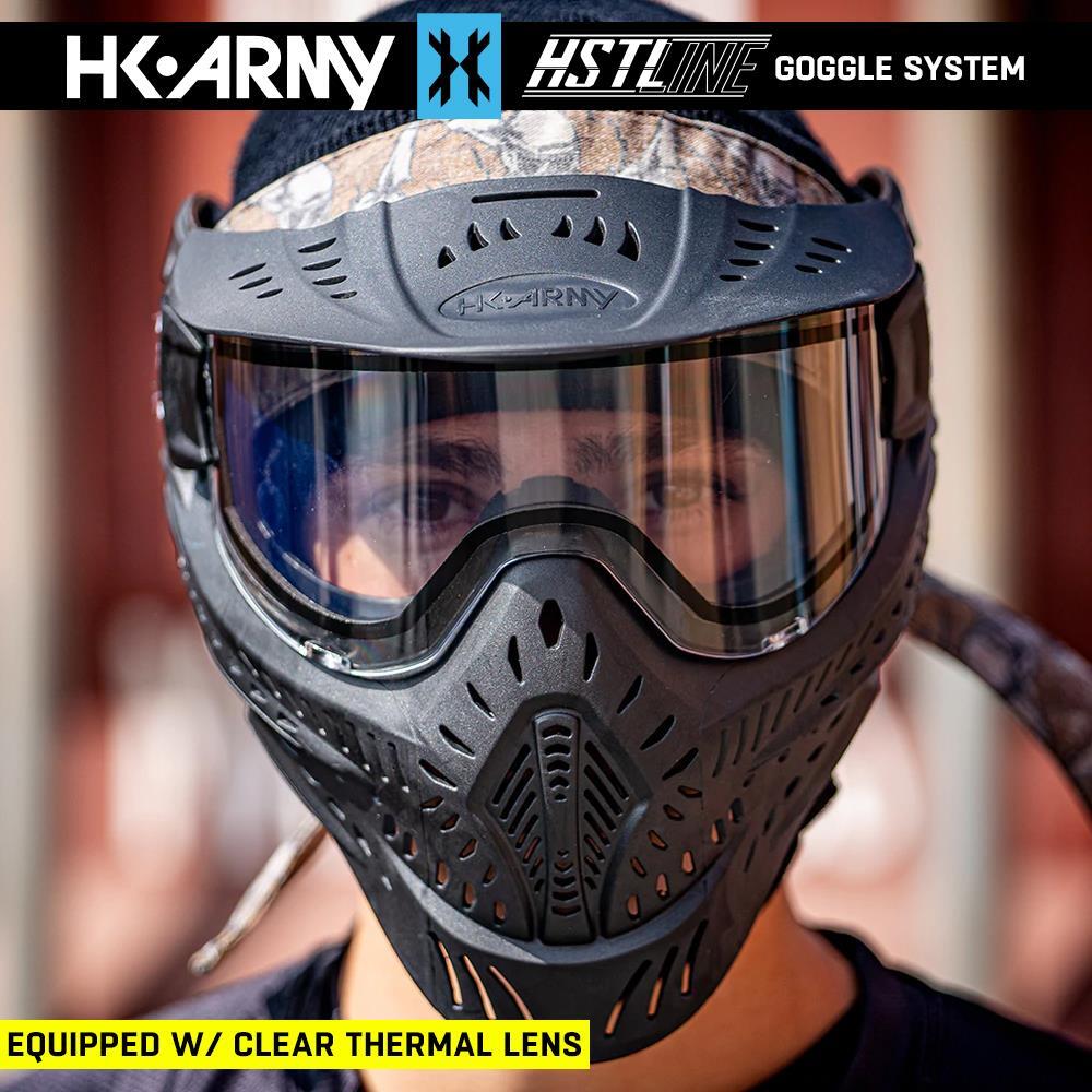 CLEARANCE HK Army HSTL Goggle Thermal Dual Paned Paintball Mask - Black