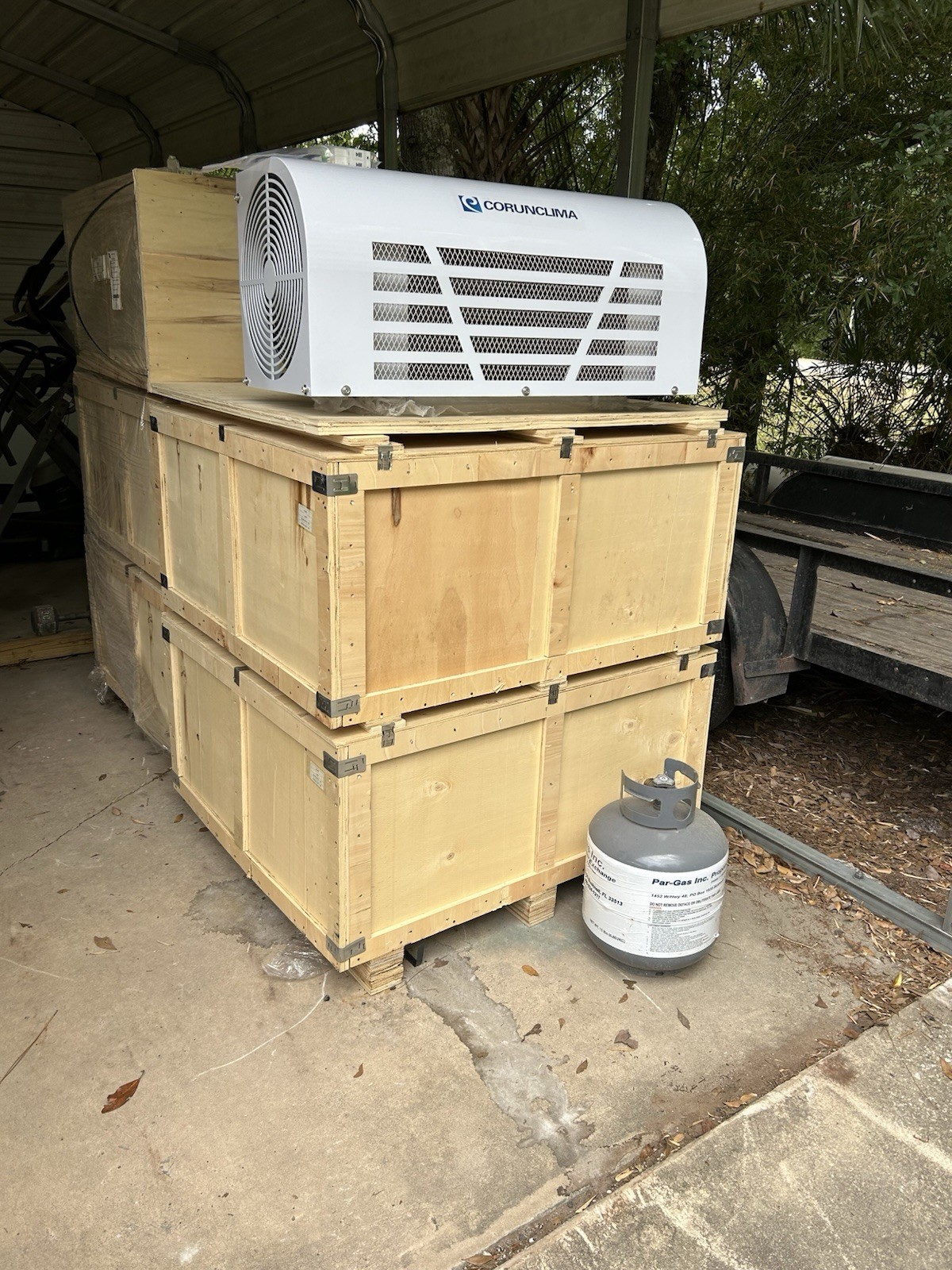 Mobile Trailer / Walk-in Freezer / Cooler Reefer Mono-block Unit 16E