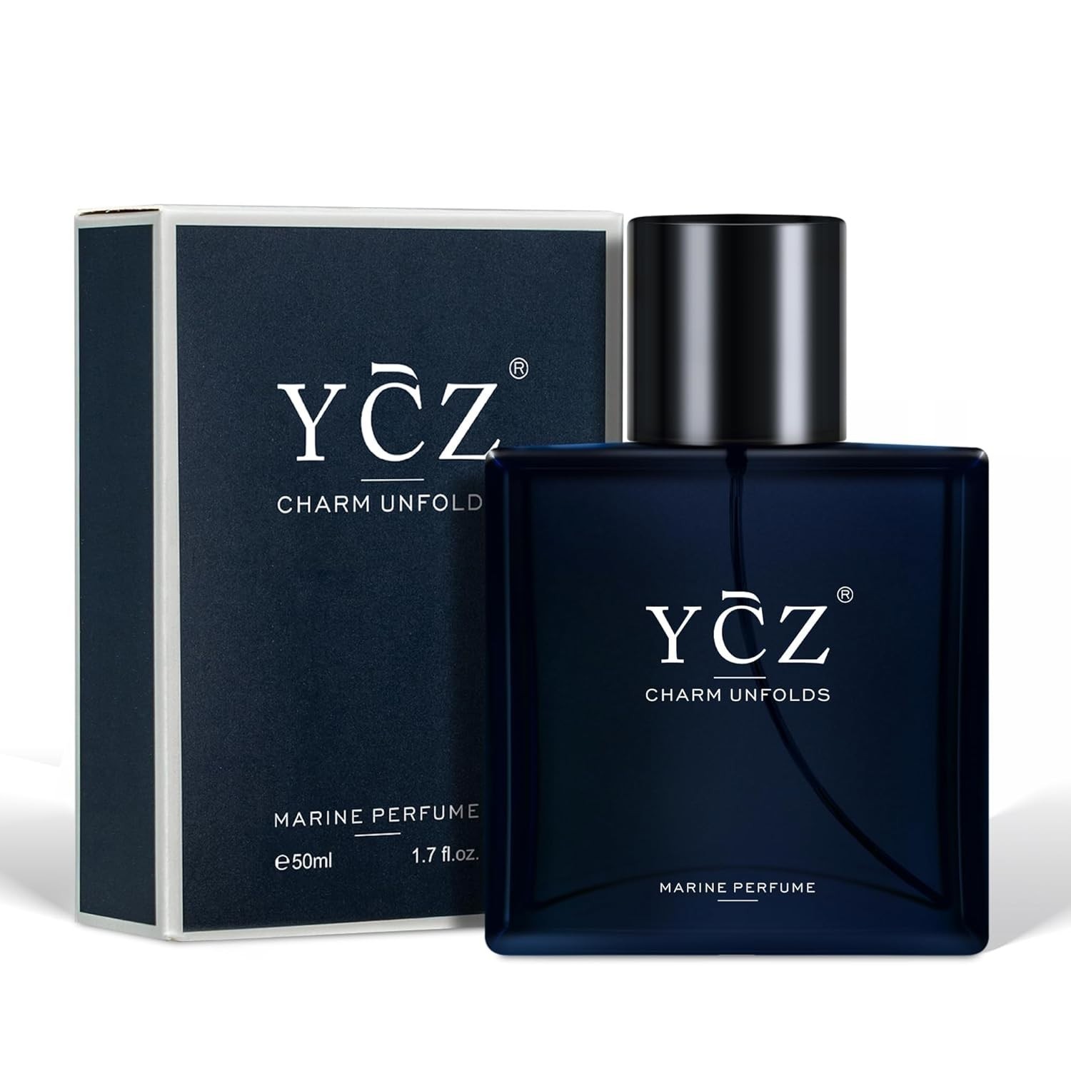 Ycz Charm Unfolds Marine Perfume for Men Long Lasting Fragrance 1.7oz(50ml)