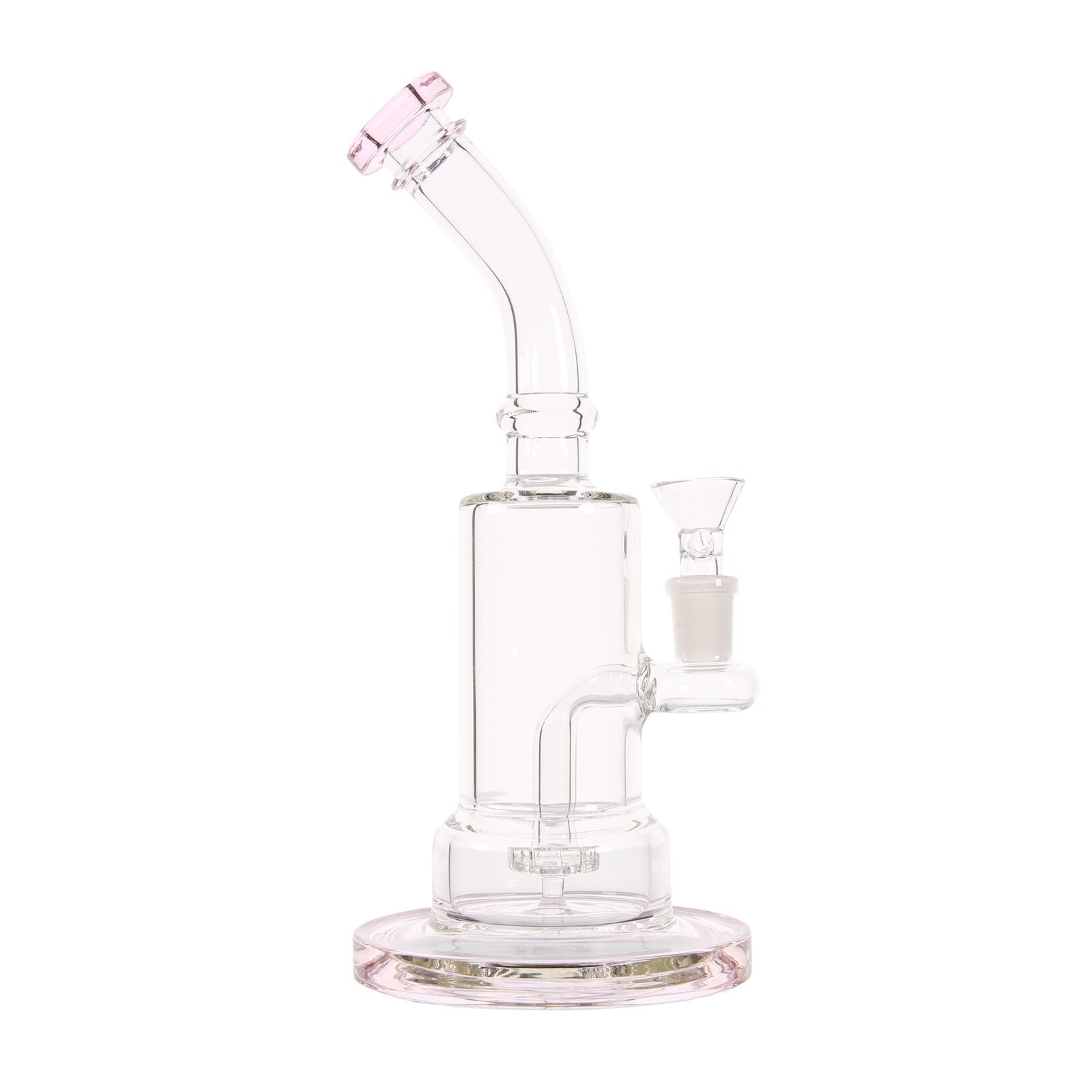 10" THICK Pink Glass Showerhead Circ Perc Bong Water Pipe Hookah Pipe 14mm Bowl