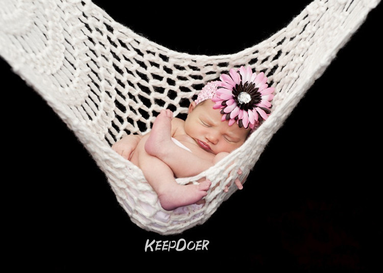 Newborn Photography Props Baby Hanging Hammock Sling Net Bed Photo Studio Shoot