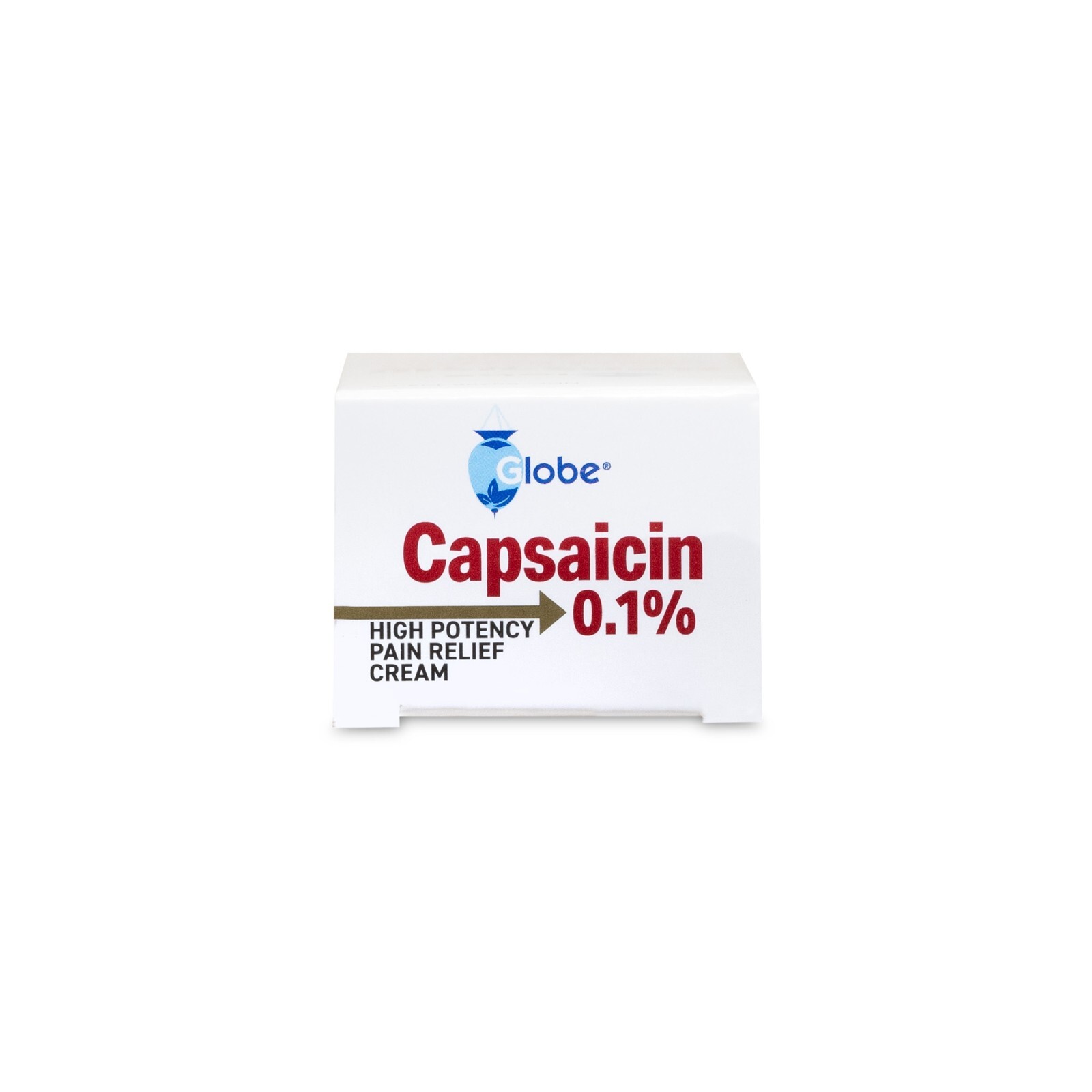 Globe Capsaicin 0.1% High Potency Pain Relief Cream (2 oz) (3 Pack)