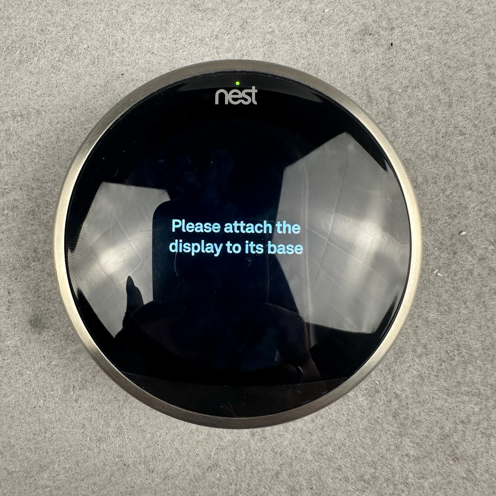 Google Nest 3rd Gen Learning Thermostat Smart Stainless Steel A0013 Reset