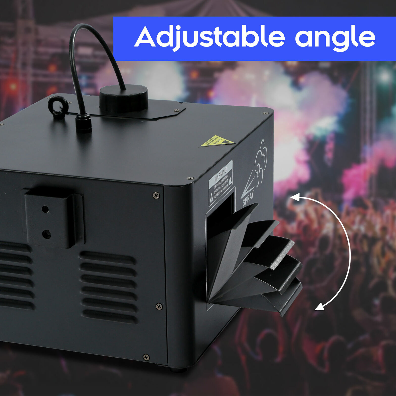 DMX 1500W Low Profile Hazer Haze Smoke Fog Machine Theater DJ Stage Effect & RC