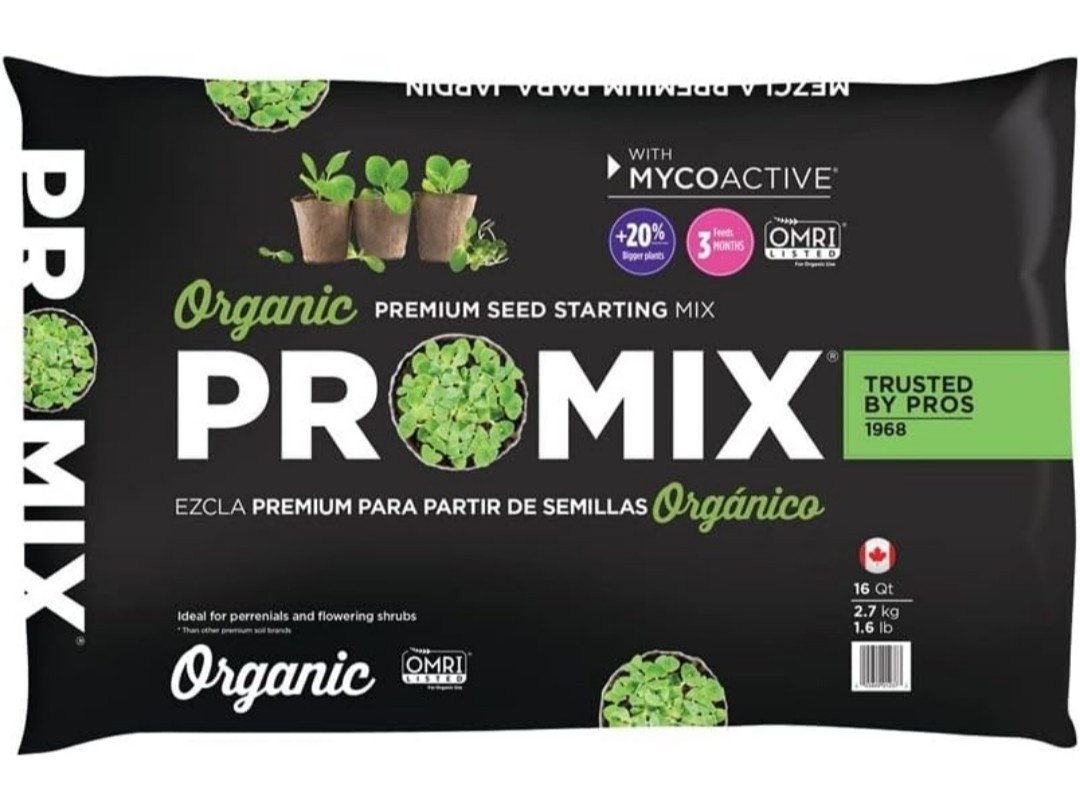 PREMIER HORTICULTURE PRO-MIX Organic Seed Starting Mix with MYCOACTIVE, 16 Quart