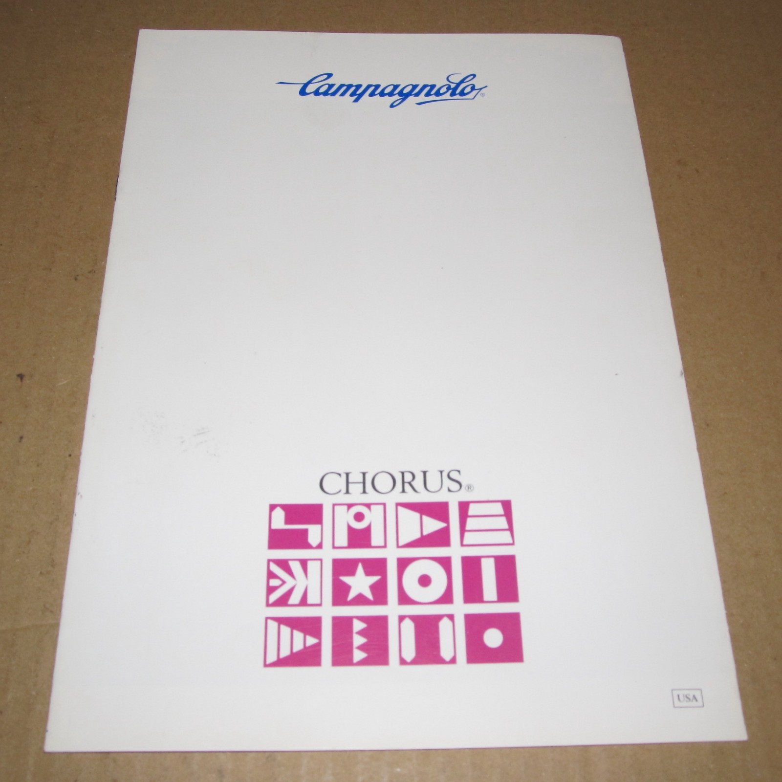 Campagnolo Chorus Groupo Bicycle Parts Group Catalog Brochure