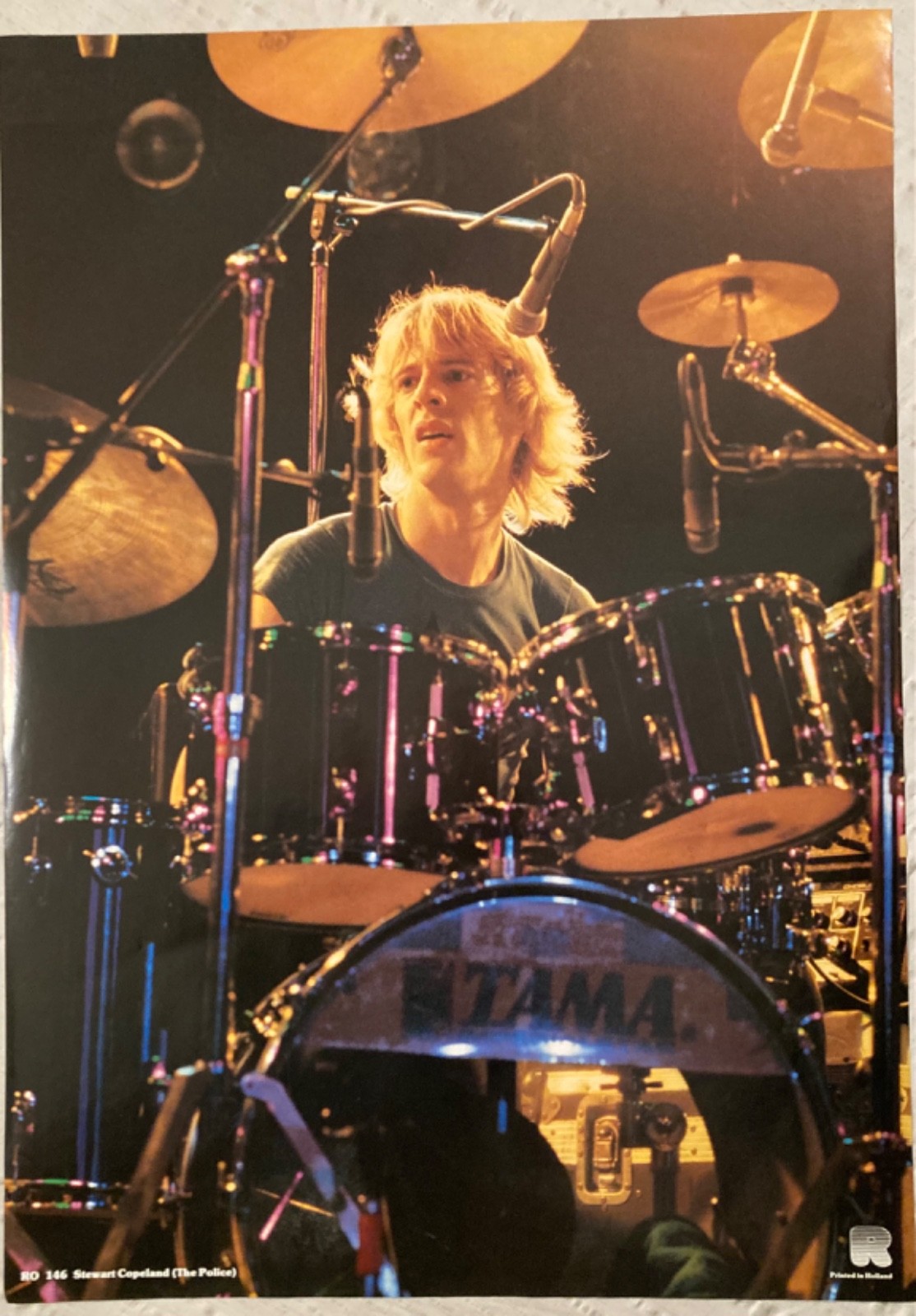 Stewart Copeland 1982 Poster Rock On Holland The Police