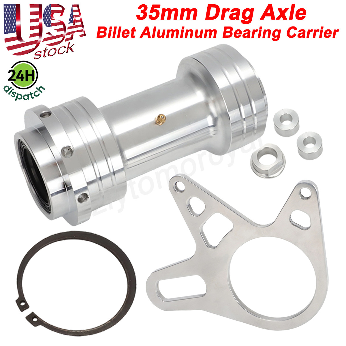 35mm DRAG AXLE For Yamaha Banshee 350 Aluminum Round Bearing Carrier Brake Stay