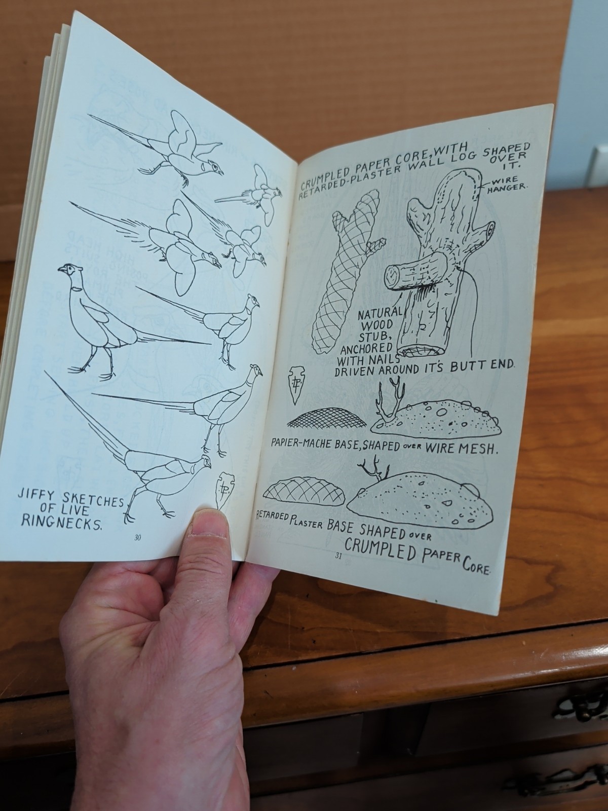 The Pheasant Mounting Book by Leon Pray 1956 Paperback Modern Taxidermist