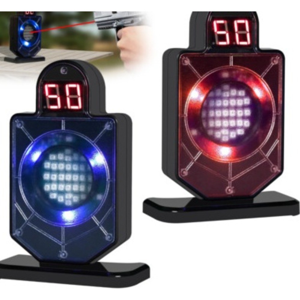 Portable Laser Trainer Target for Dry Fire Practice and Reactive Laser Shooting