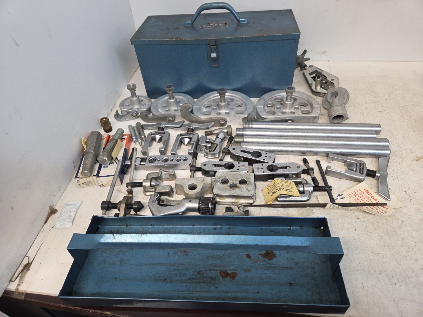 Imperial Eastman Tubing Bender Kit  Set Lot In Metal Case